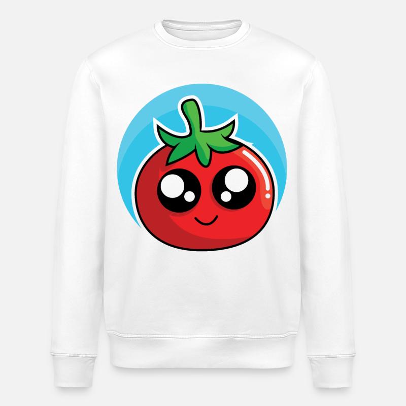 Conception drôle de tomate - Sweat bio ROLLER Stanley/Stella Unisexe - blanc
