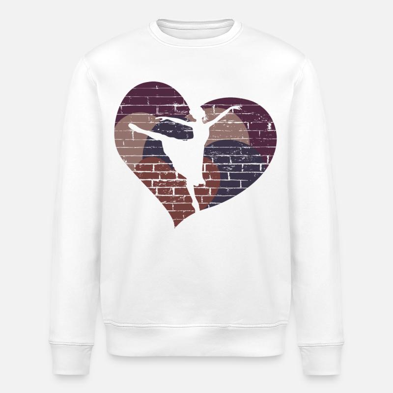 Dancing Dancer - Design - Stanley/Stella ROLLER Unisex Organic Sweatshirt - white