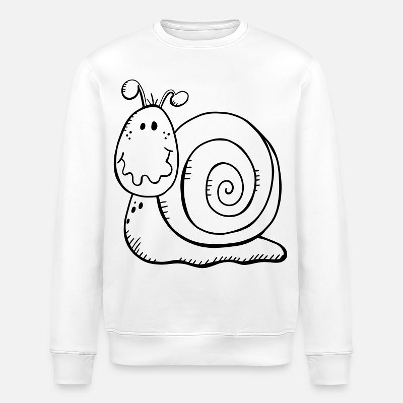 Escargot drôle - Sweat bio ROLLER Stanley/Stella Unisexe - blanc