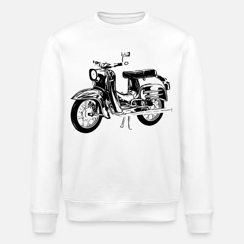Simson Hirondelle - Sweat bio ROLLER Stanley/Stella Unisexe - blanc