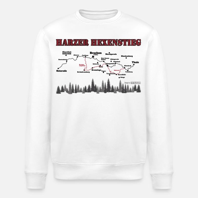 Harzer Hexenstieg - Stanley/Stella Unisex Bio-Sweatshirt ROLLER - Weiß