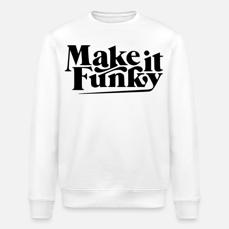 Make it funky - Stanley/Stella ROLLER Unisex Organic Sweatshirt - white
