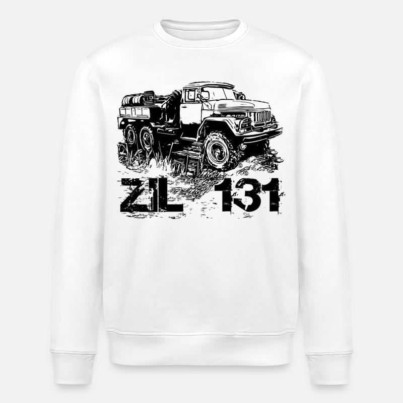 ZIL 131 - Stanley/Stella Unisex Bio-Sweatshirt ROLLER - Weiß