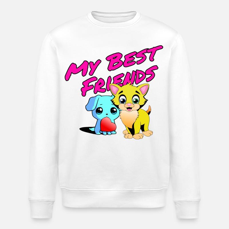 Meine Besten Freunde - Stanley/Stella Unisex Bio-Sweatshirt ROLLER - Weiß