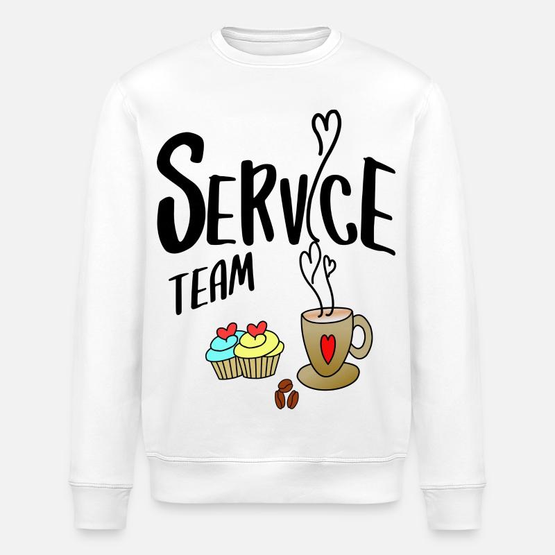 Service Team - Stanley/Stella Unisex Bio-Sweatshirt ROLLER - Weiß