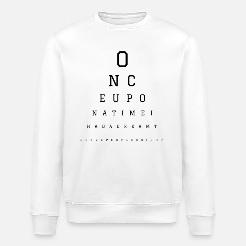 Optométriste ophtalmologiste offert - Sweat bio ROLLER Stanley/Stella Unisexe - blanc