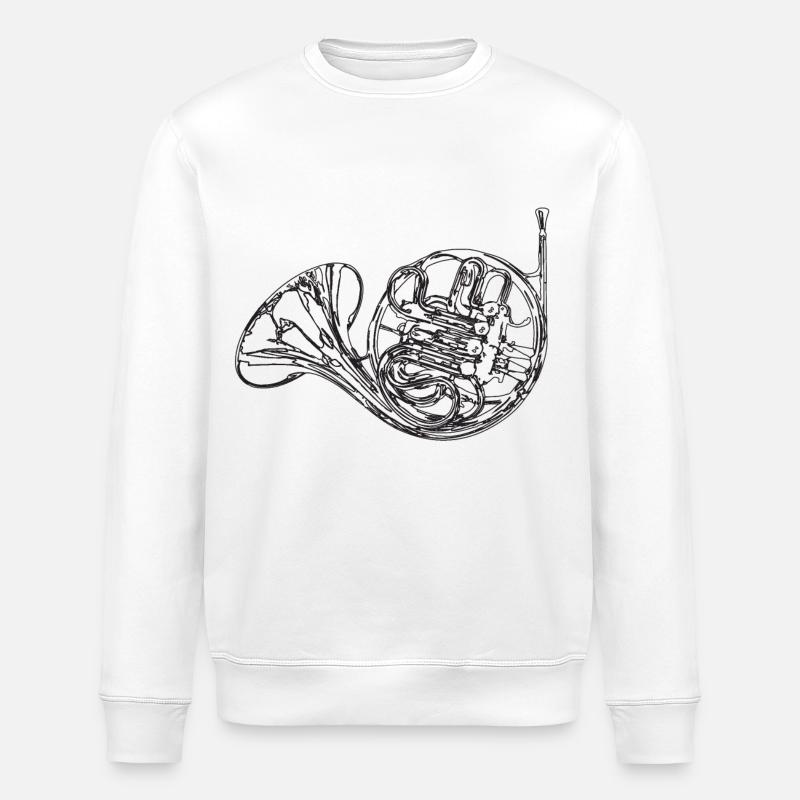 Corne - Sweat bio ROLLER Stanley/Stella Unisexe - blanc