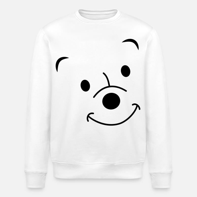 Lachender Bär - Stanley/Stella Unisex Bio-Sweatshirt ROLLER - Weiß