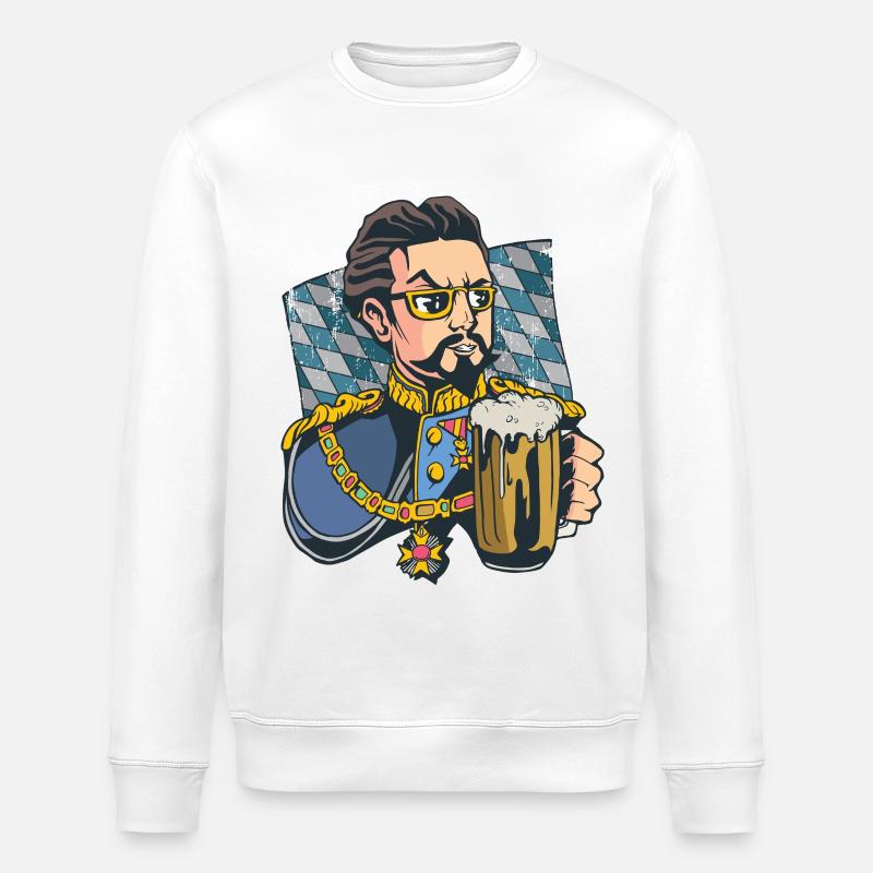 Bière du Royaume de Bavière - Sweat bio ROLLER Stanley/Stella Unisexe - blanc