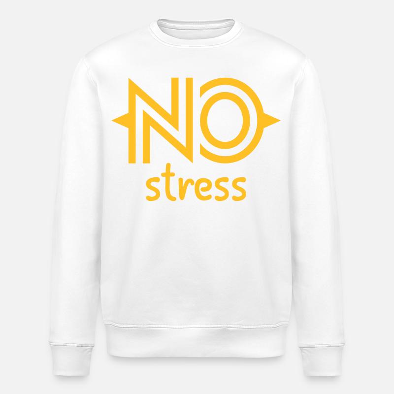 NO stress - Sweat bio ROLLER Stanley/Stella Unisexe - blanc