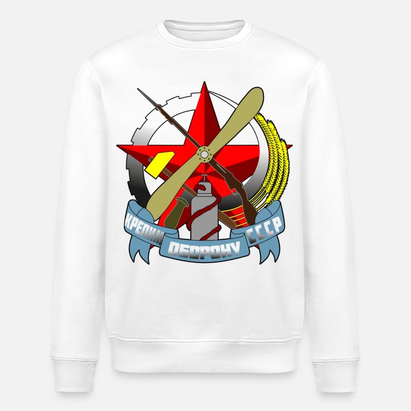 Russland - Stanley/Stella Unisex Bio-Sweatshirt ROLLER - Weiß