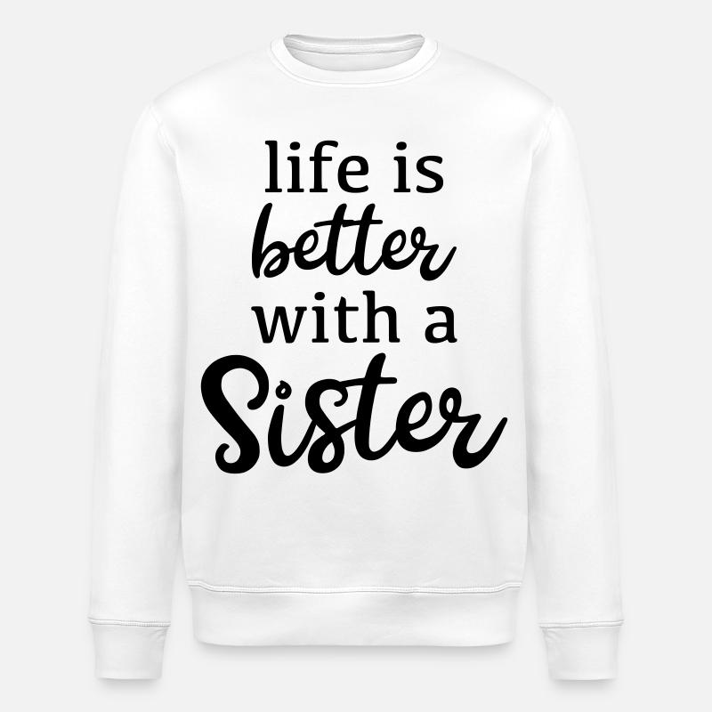Schwester - Stanley/Stella Unisex Bio-Sweatshirt ROLLER - Weiß