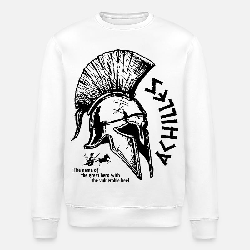 Achilles griechischer Held - Stanley/Stella Unisex Bio-Sweatshirt ROLLER - Weiß