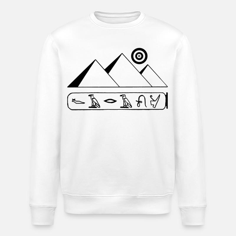Pyramides et pharaons noirs - Sweat bio ROLLER Stanley/Stella Unisexe - blanc