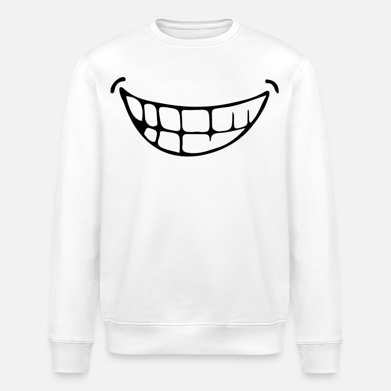 sourire - Sweat bio ROLLER Stanley/Stella Unisexe - blanc