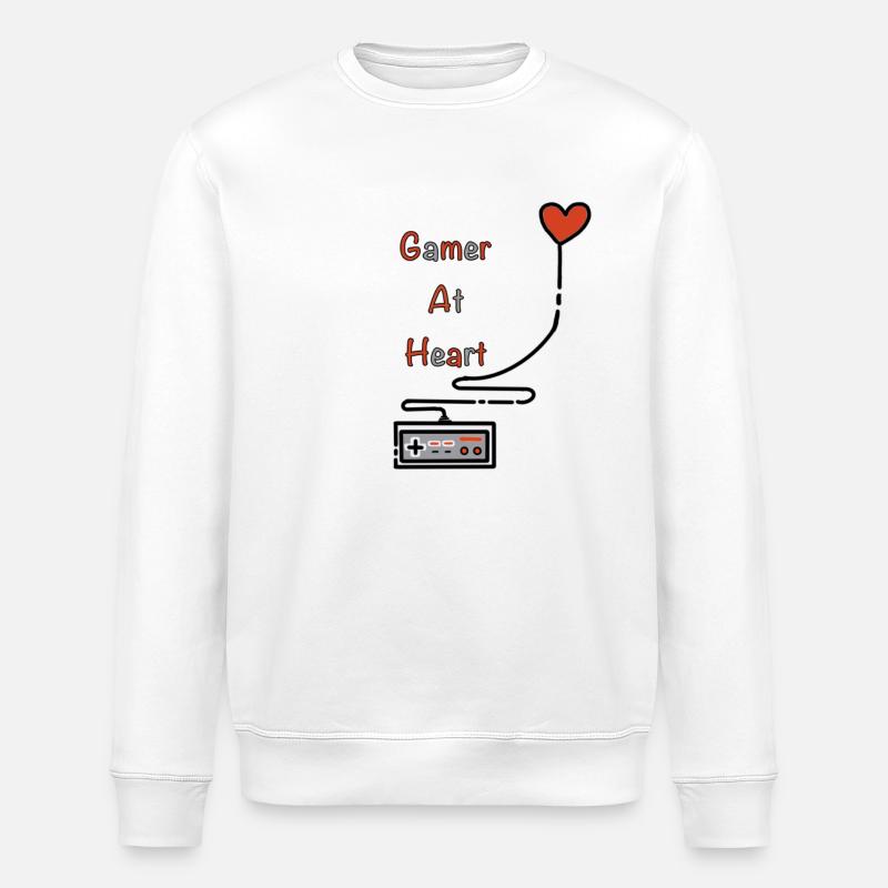 Gamer at Heart - Sweat bio ROLLER Stanley/Stella Unisexe - blanc