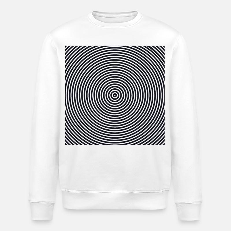 Hypnosis Pattern - Stanley/Stella ROLLER Unisex Organic Sweatshirt - white