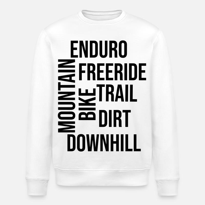 Mots VTT Enduro Downhill Trail - Sweat bio ROLLER Stanley/Stella Unisexe - blanc
