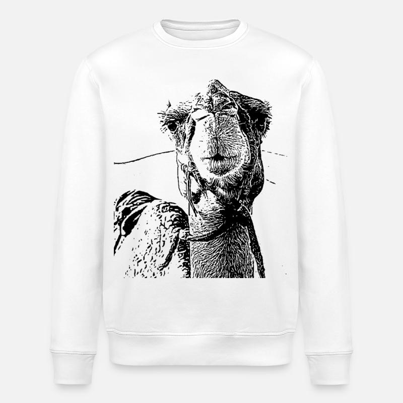 Camel - Stanley/Stella ROLLER Unisex Organic Sweatshirt - white