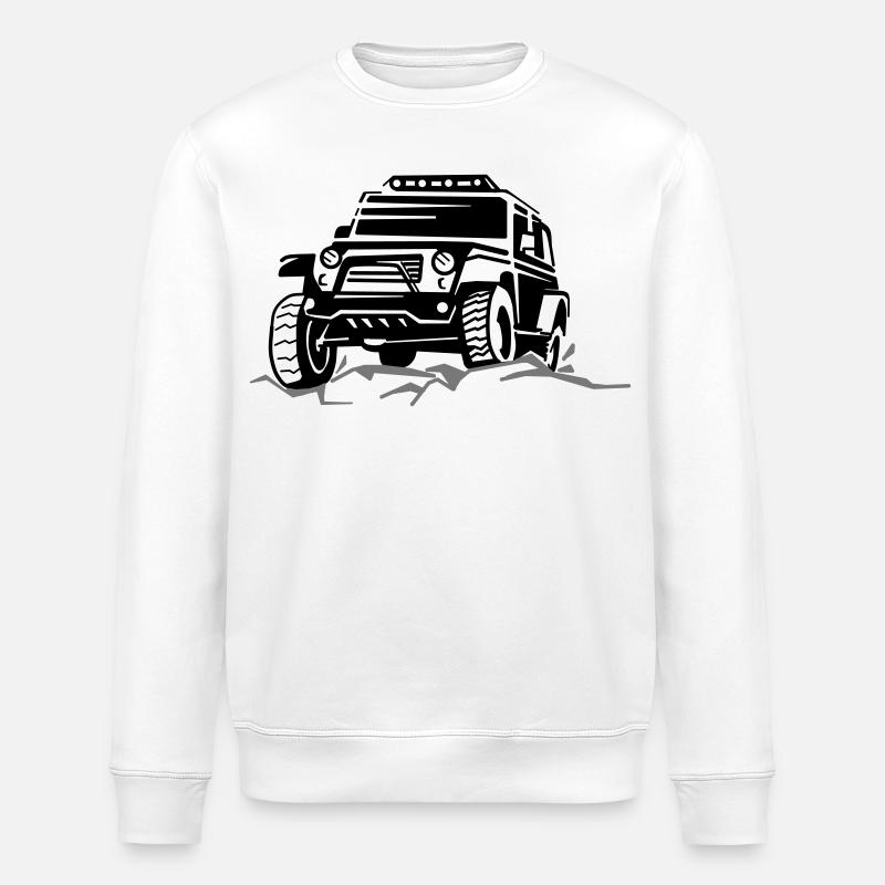 SUV silhouetten - Stanley/Stella Unisex Bio-Sweatshirt ROLLER - Weiß