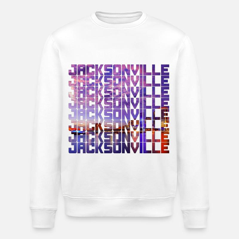 Jacksonville Florida Usa - Stanley/Stella Unisex Bio-Sweatshirt ROLLER - Weiß