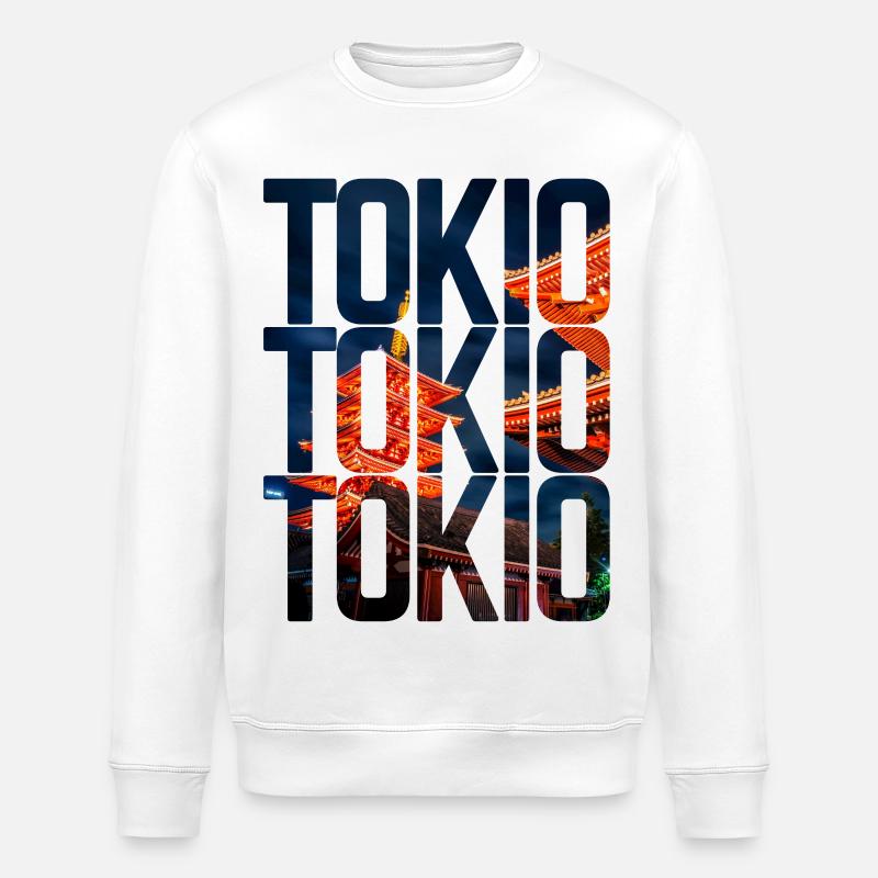 Tokio - Stanley/Stella Unisex Bio-Sweatshirt ROLLER - Weiß