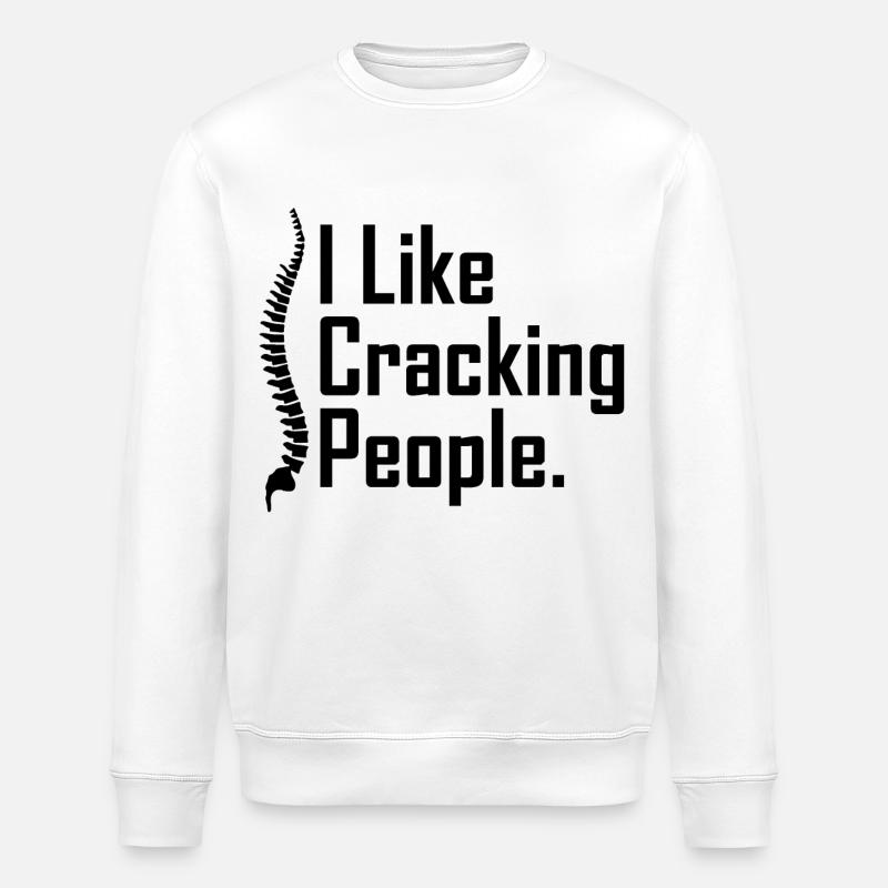 Chiropraktiker Spruch - Stanley/Stella Unisex Bio-Sweatshirt ROLLER - Weiß