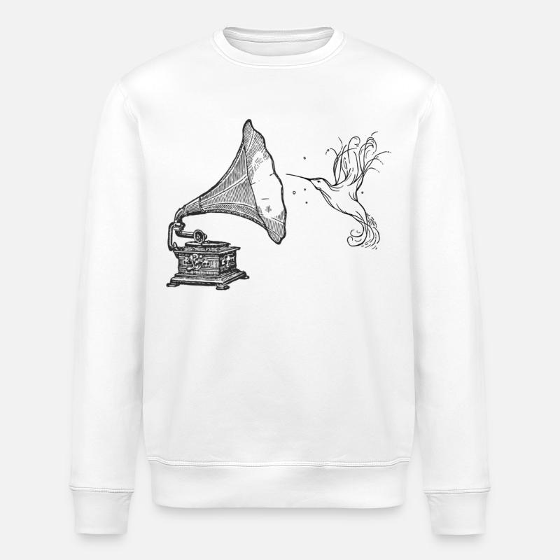phonola et colibri - Sweat bio ROLLER Stanley/Stella Unisexe - blanc