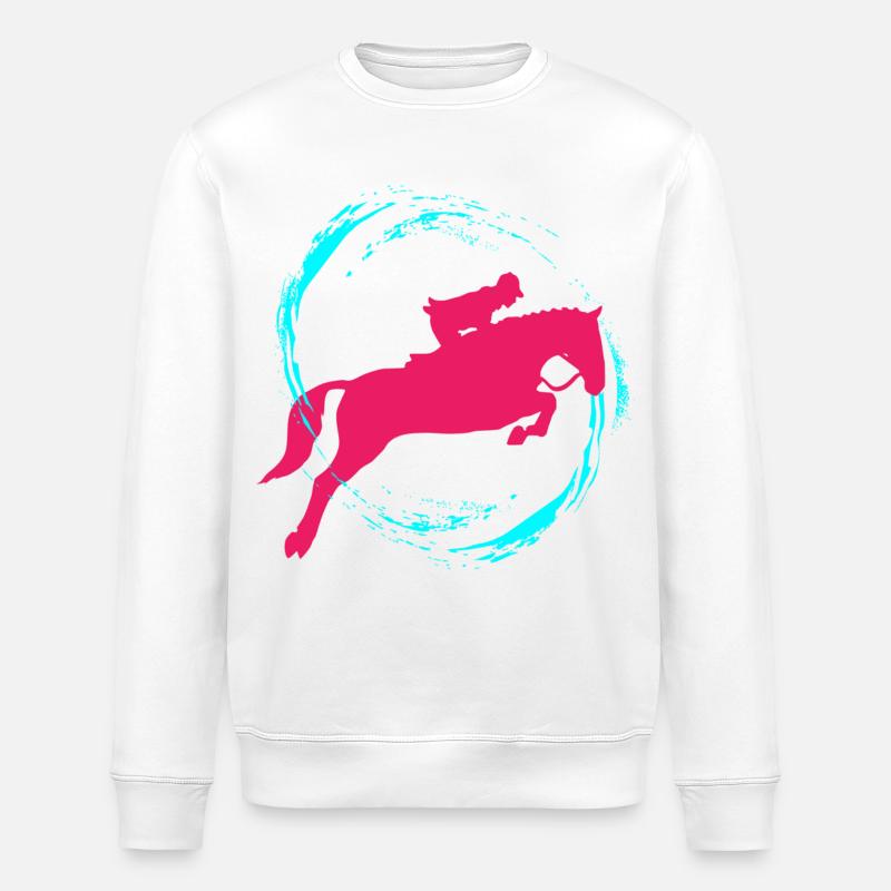 Reiten - Stanley/Stella Unisex Bio-Sweatshirt ROLLER - Weiß