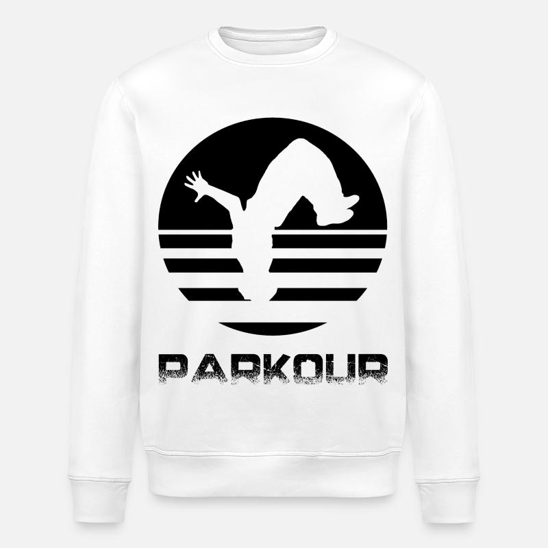 Parkour - Stanley/Stella Unisex Bio-Sweatshirt ROLLER - Weiß