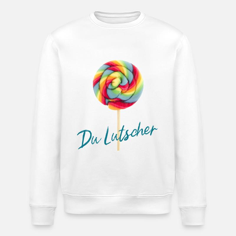 Du Lutscher - Stanley/Stella Unisex Bio-Sweatshirt ROLLER - Weiß