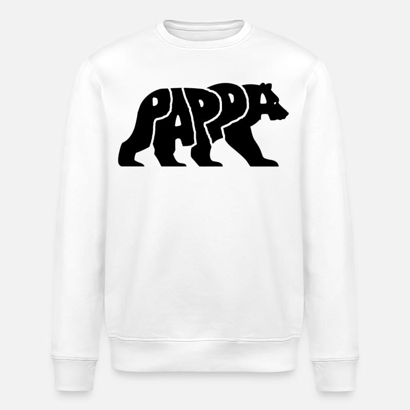 Pappa Björn bär - Stanley/Stella Unisex Bio-Sweatshirt ROLLER - Weiß