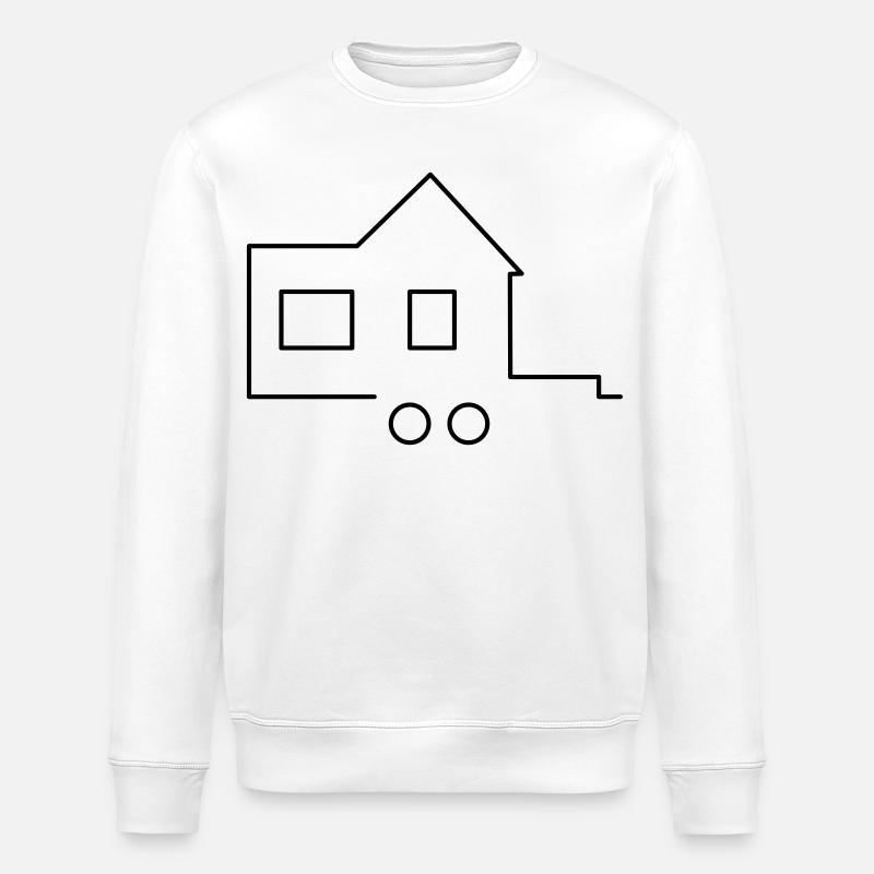 Tiny house - Stanley/Stella ROLLER Unisex Organic Sweatshirt - white