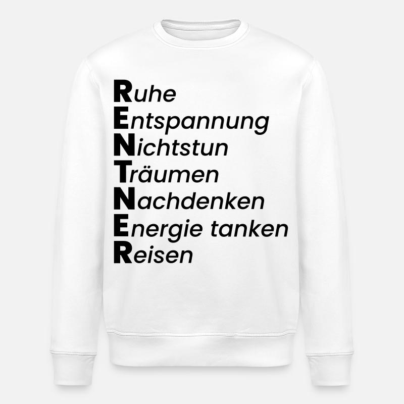Rentner - Stanley/Stella Unisex Bio-Sweatshirt ROLLER - Weiß