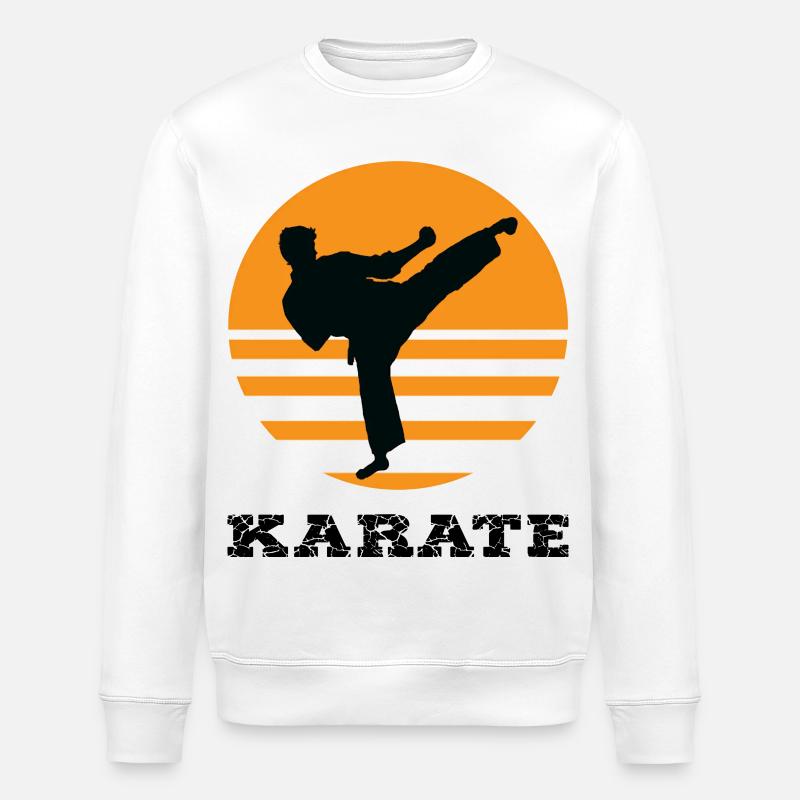 karaté - Sweat bio ROLLER Stanley/Stella Unisexe - blanc
