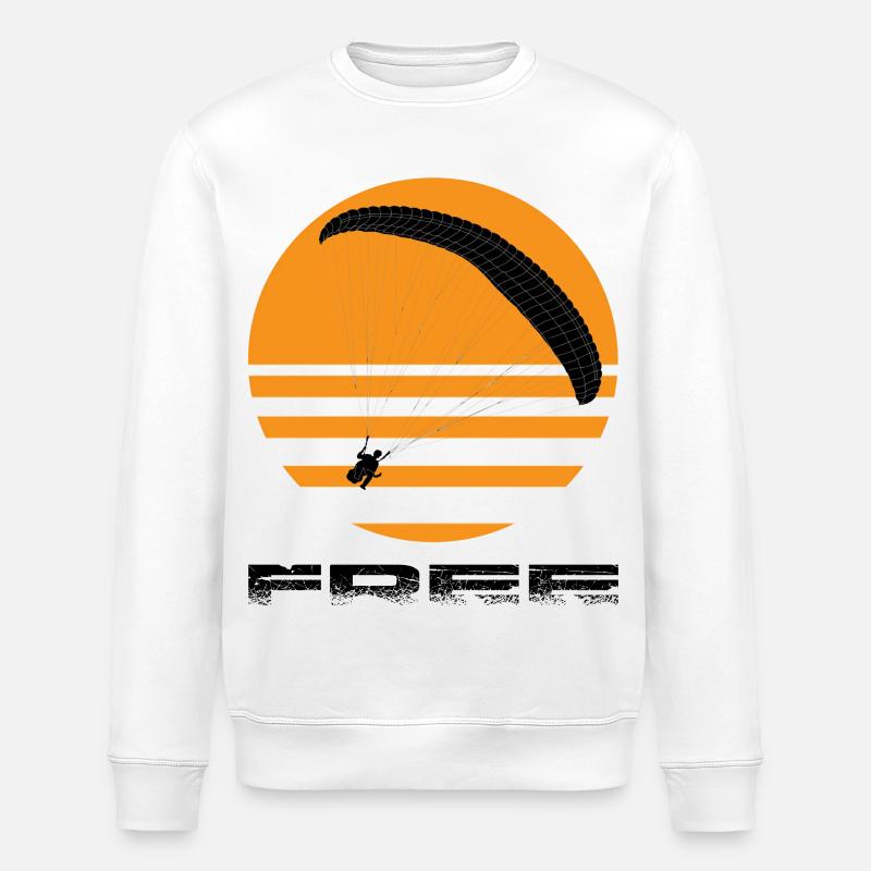 Paragliding - Stanley/Stella Unisex Bio-Sweatshirt ROLLER - Weiß