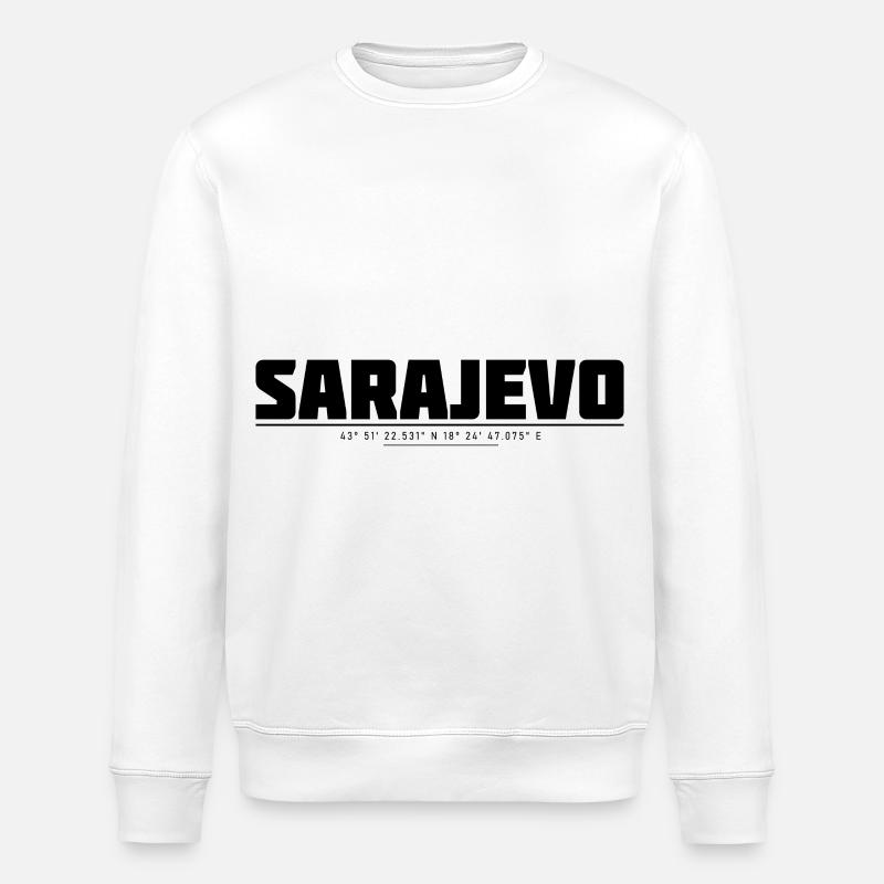Sarajevo Bih - Sweat bio ROLLER Stanley/Stella Unisexe - blanc