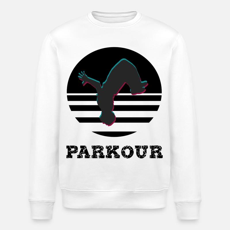 Parkour - Sweat bio ROLLER Stanley/Stella Unisexe - blanc
