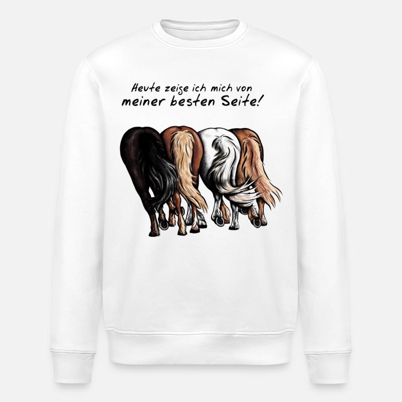 Beste Seite zeigen! - Stanley/Stella Unisex Bio-Sweatshirt ROLLER - Weiß