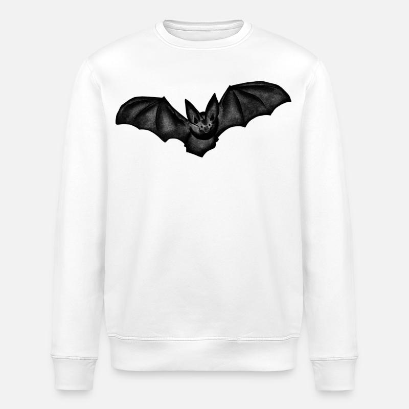 Fledermaus - Stanley/Stella Unisex Bio-Sweatshirt ROLLER - Weiß