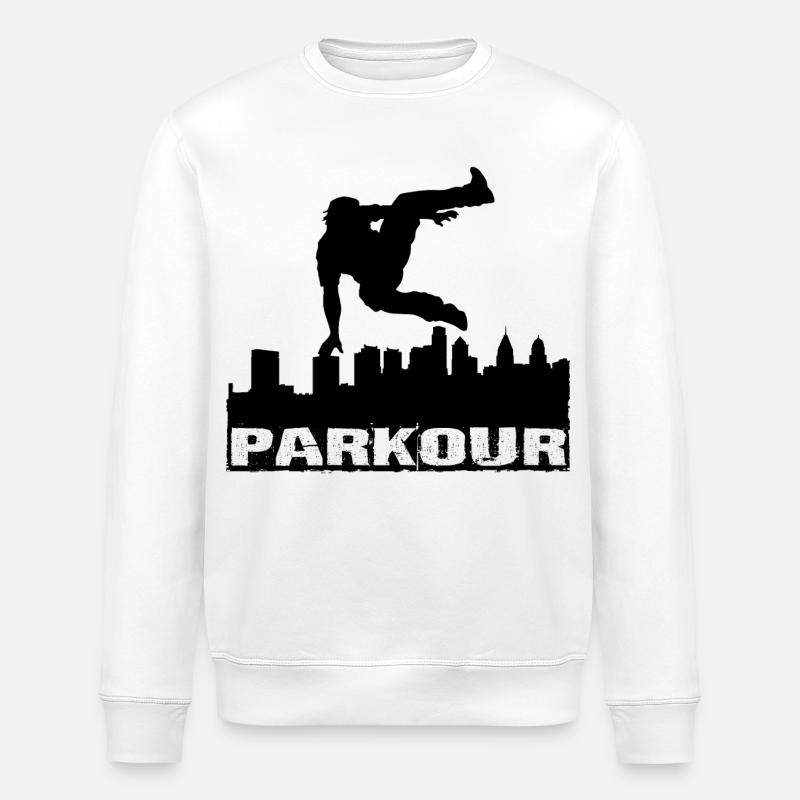 Parkour - Sweat bio ROLLER Stanley/Stella Unisexe - blanc