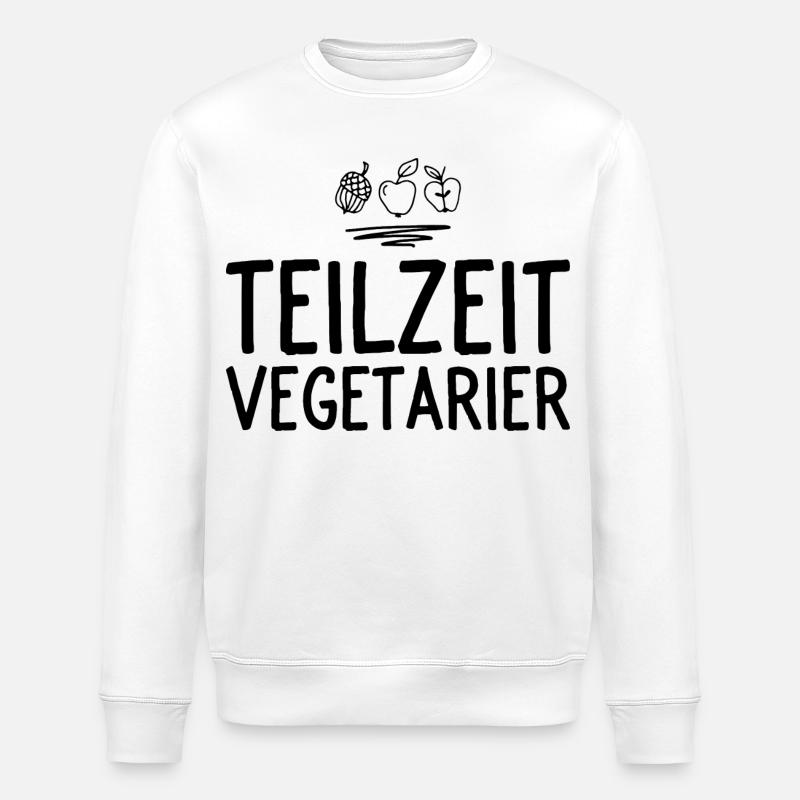 Vegetarier - Stanley/Stella Unisex Bio-Sweatshirt ROLLER - Weiß