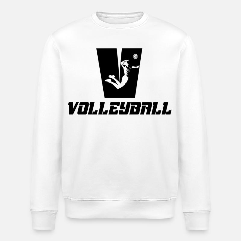 Volleyball - Stanley/Stella Unisex Bio-Sweatshirt ROLLER - Weiß