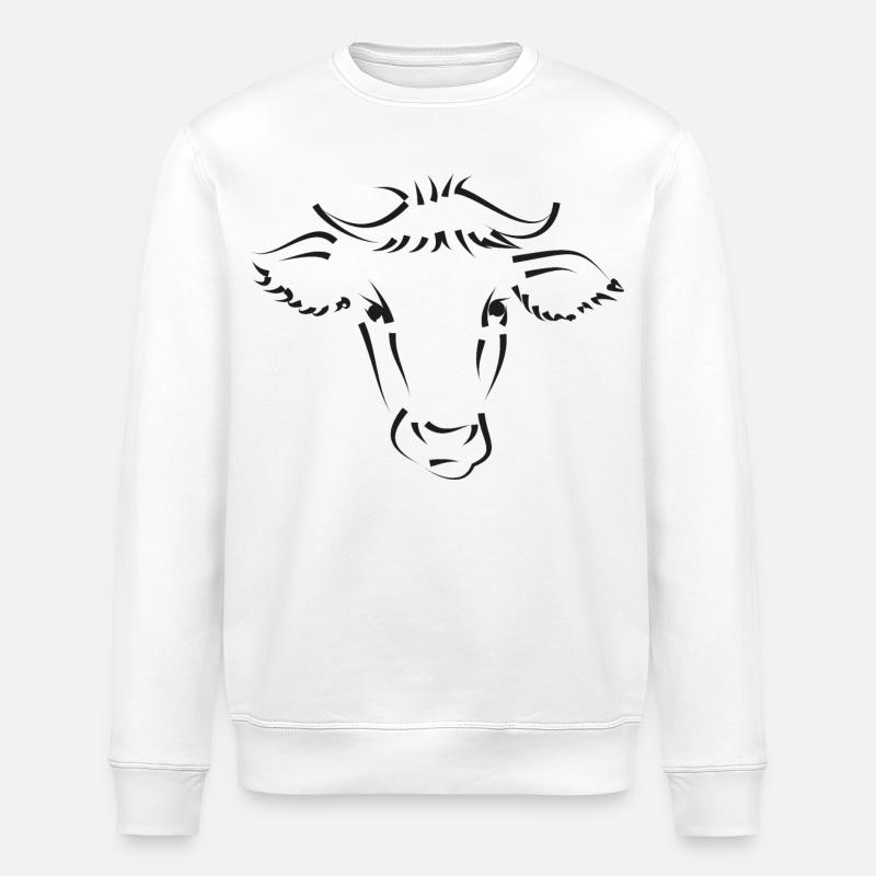 Vache Vaches - Sweat bio ROLLER Stanley/Stella Unisexe - blanc
