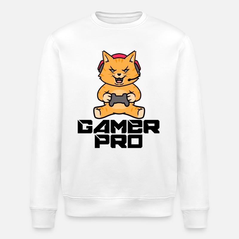 Gamer Zocker Headset Controller Videogames - Sweat bio ROLLER Stanley/Stella Unisexe - blanc