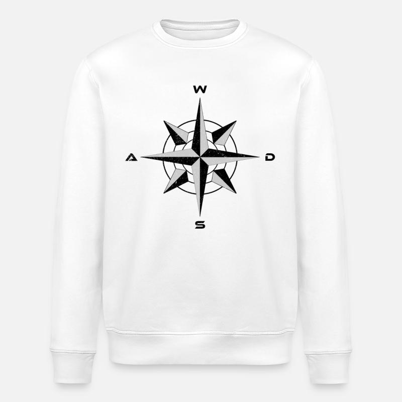 Erreur WASD en détresse - Sweat bio ROLLER Stanley/Stella Unisexe - blanc