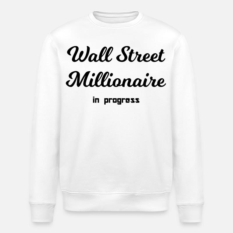 Bourse millionnaire - Sweat bio ROLLER Stanley/Stella Unisexe - blanc