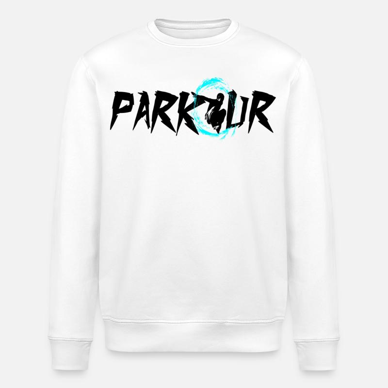 Parkour - Stanley/Stella Unisex Bio-Sweatshirt ROLLER - Weiß