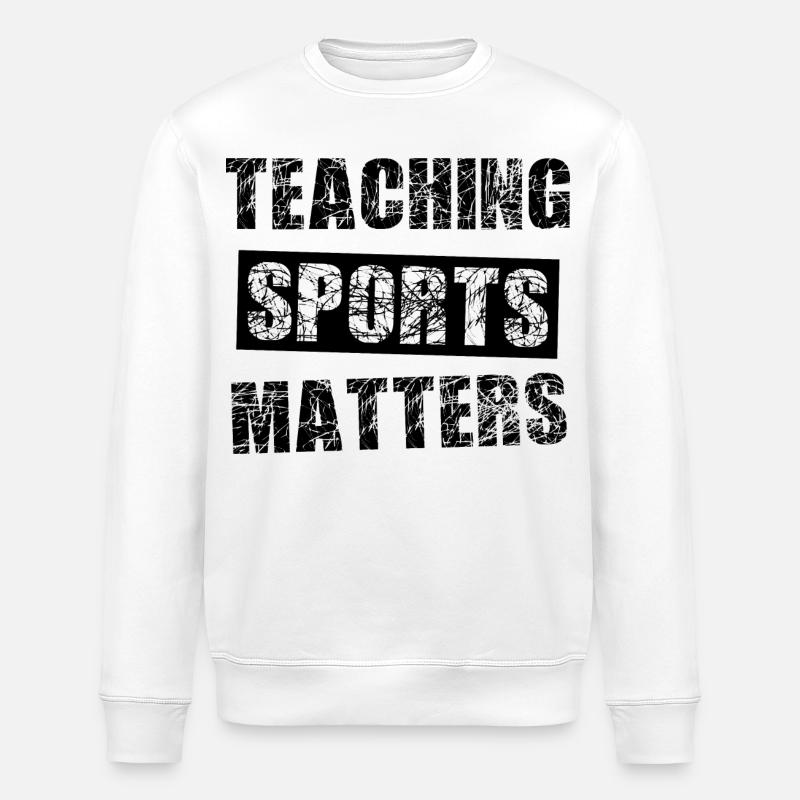 Professeurs de sport - Sweat bio ROLLER Stanley/Stella Unisexe - blanc