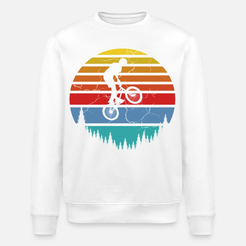 Fahrradfahrer, Biker - Stanley/Stella Unisex Bio-Sweatshirt ROLLER - Weiß